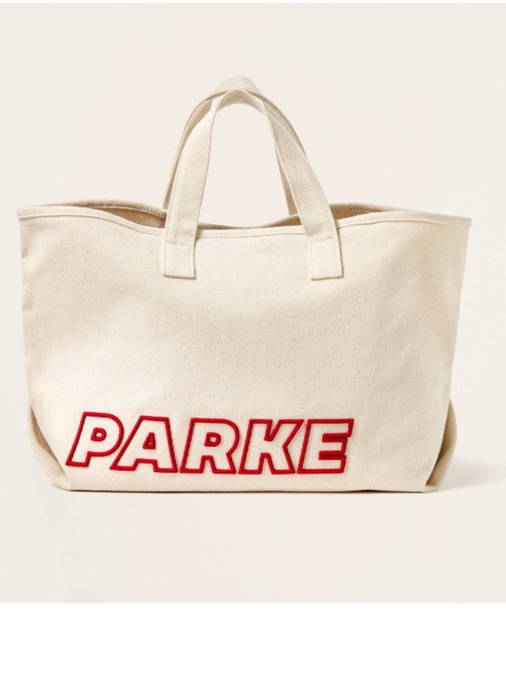 Parke x Target canvas logo tote bag